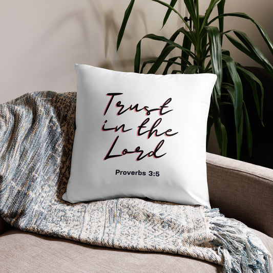 Trust in the Lord Bible Verse Pillow